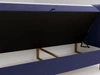 Boxspringbett mit Bettkasten 140x200 Primavera Dunkelblau