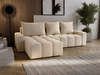 Ecksofa L-Form mit Schlaffunktion und Bettkasten Bresso Beige