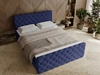Boxspringbett mit Bettkasten 120x200 Lunaris Blau