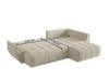 Ecksofa L-Form mit Schlaffunktion und Bettkasten Genoa Beige
