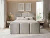 Boxspringbett mit Bettkasten 120x200 Campi Grau