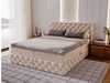 Boxspringbett mit Bettkasten 140x200 Canolo Beige