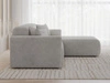Ecksofa L-Form Rechts Nork Grau