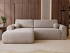 Ecksofa L-Form mit Schlaffunktion und Bettkasten Savana Links Beige