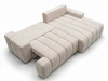 Ecksofa L-Form Rechts mit Schlaffunktion und Bettkasten Caleo Beige
