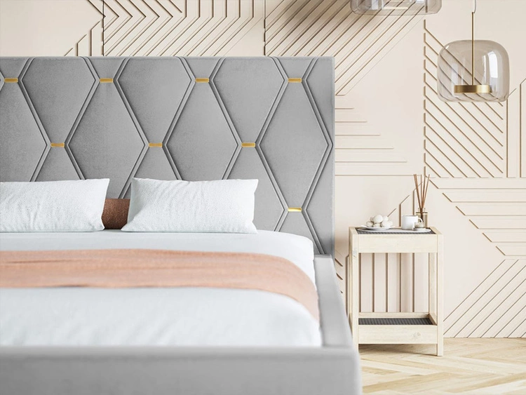 Polsterbett mit Bettkasten und Lattenrost 180x200 Tasso Schwarz