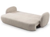 Schlafsofa mit Bettfunktion und Bettkasten Oreo Beige