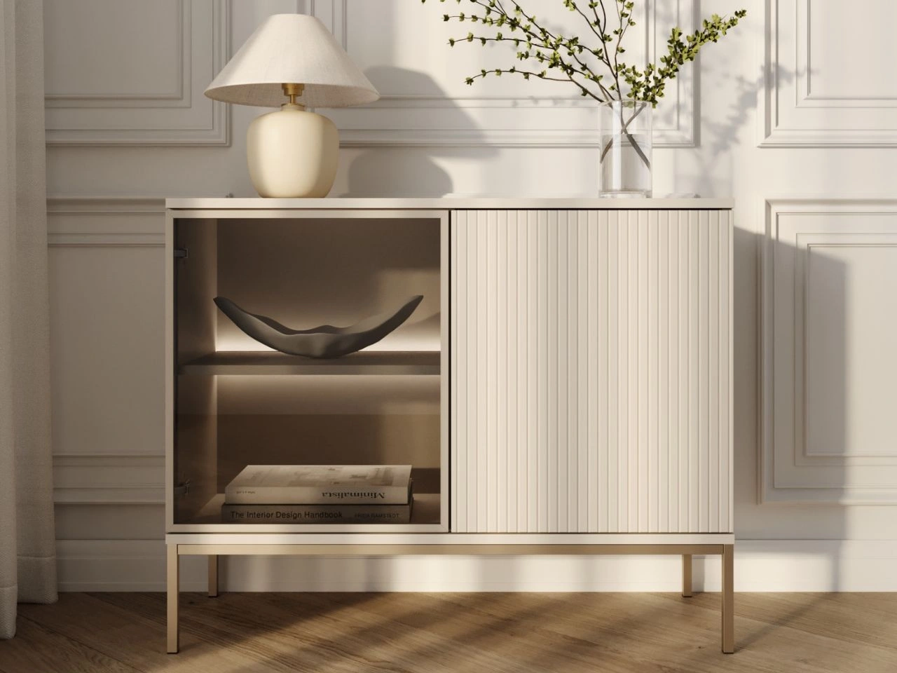 Türkommode mit Led Deo 104 cm Kaschmir