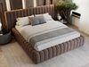 Polsterbett mit Bettkasten und Lattenrost 120x200 Bliss Braun