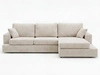 Ecksofa L-Form fürs Wohnzimmer Nesto Rechts Beige