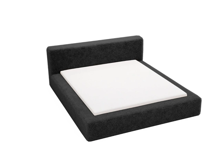 Polsterbett mit Bettkasten und Lattenrost 120x200 Enjoy Schwarz