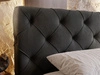 Polsterbett mit Bettkasten und Lattenrost 180x200 Milano Dunkelgrau