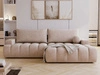 Ecksofa L-Form mit Schlaffunktion und Bettkasten Havi Rechts Beige