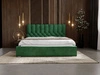 Polsterbett mit Bettkasten und Lattenrost 200x200 Roma Grün