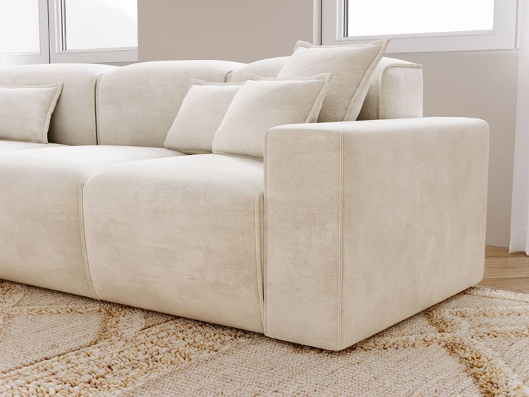 Ecksofa L-Form Links Moderne Ecksofa Leni Beige