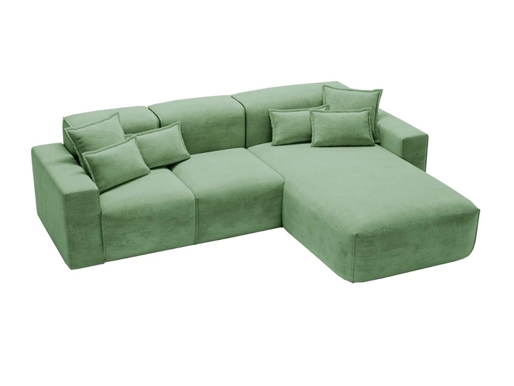 Ecksofa L-Form Rechts Moderne Ecksofa Leni Grün