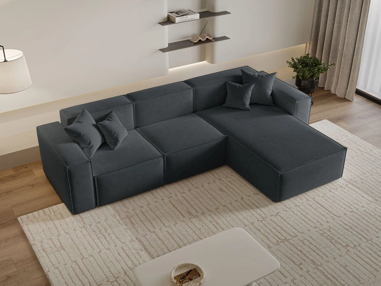 Ecksofa L-Form Rechts Arizona Dunkelgrau