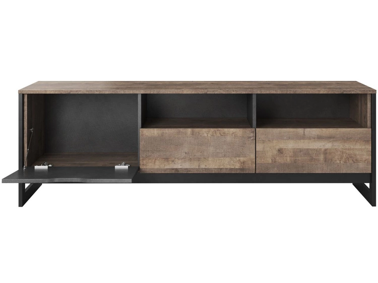 TV-Lowboard mit Schubladen und Türen Denis Dunkelbraun
