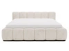 Polsterbett mit Bettkasten und Lattenrost 200x200 Cloud Low Beige