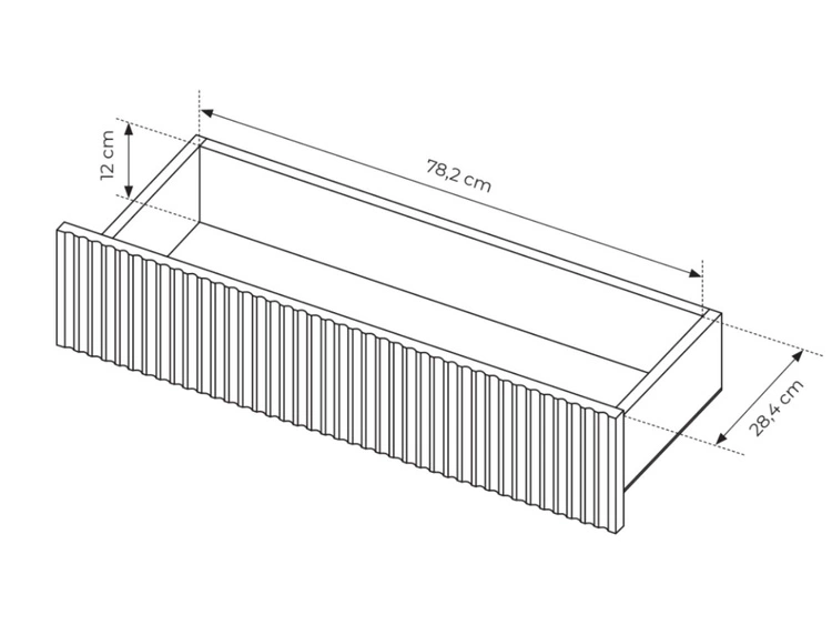 Kommode mit Türen und Schubladen 187 cm Sorano Beige
