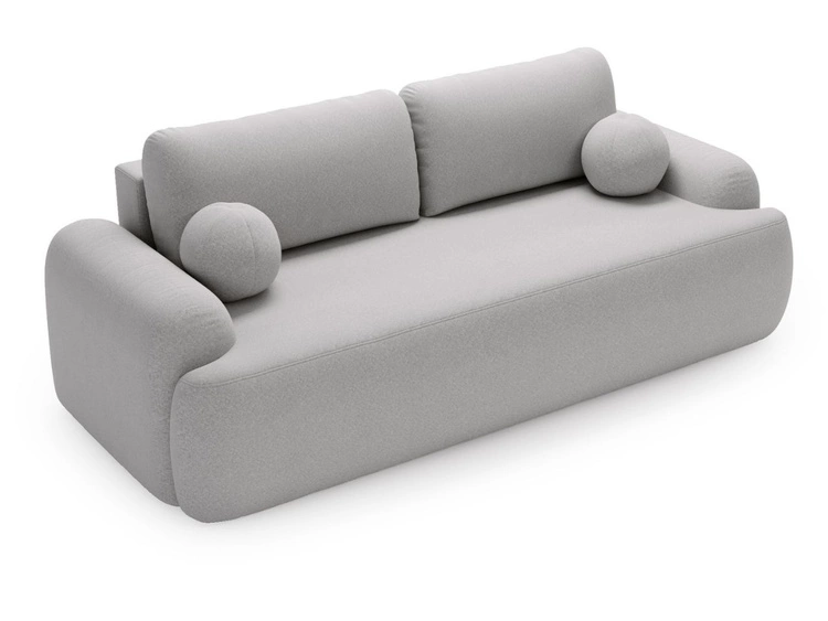 Sofa mit Schlaffunktion und Bettkasten Aurio Grau