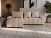 Ecksofa L-Form mit Schlaffunktion und Bettkasten Bresso Beige