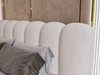 Polsterbett mit Bettkasten und Lattenrost 160x200 Averia Beige