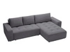 Ecksofa L-Form Rechts mit Schlaffunktion und Bettkasten Portland Grau