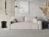 Schlafsofa mit Bettfunktion und Bettkasten Sivra Beige