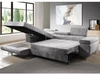 Ecksofa L-Form Links mit Schlaffunktion und Bettkasten Solam Gelb