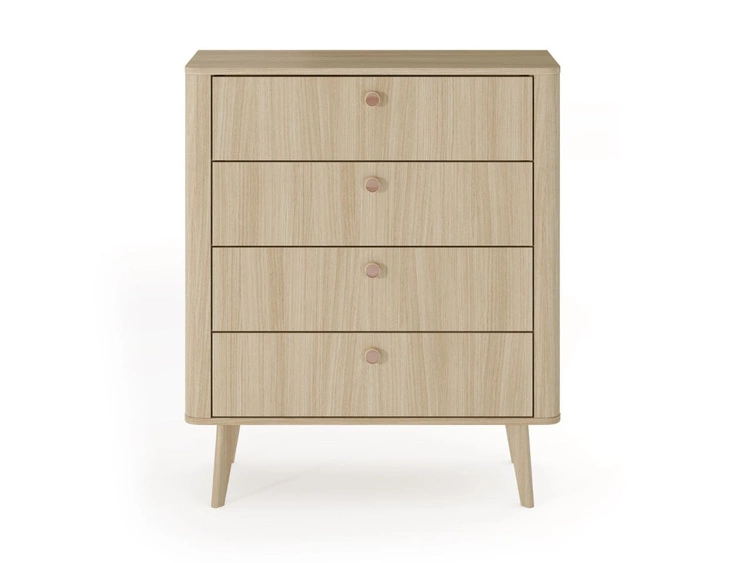 Hochkommode mit zwei Schubladen Bilancio Eiche Barista