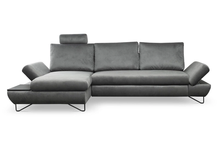 Ecksofa mit Schlaffunktion lexys L Links Grau