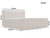 Boxspringbett mit Bettkasten 140x200 Bouclé-Stoff Cloud Grau