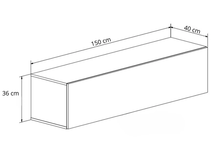 TV-Lowboard mit Türen und LED-Beleuchtung 150 cm Nodoo Weiß Hochglanz