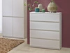 Kommode mit vier Schubladen Arcadia Weiß