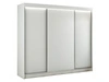 Schiebetürenschrank 250 cm mit LED-Beleuchtung Diano Weiß