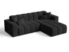 Ecksofa L-Form Rechts Nork Schwarz