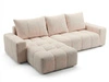 Ecksofa L-Form mit Schlaffunktion und Bettkasten Bresso Beige