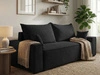 Schlafsofa mit Bettfunktion und Bettkasten Sivra Schwarz