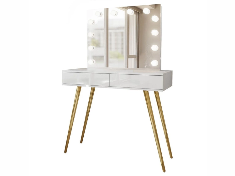 Glänzendes Weiß \ Push to open \ Golden