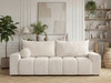Schlafsofa mit Bettfunktion und Bettkasten Miro Creme
