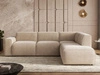 Ecksofa L-Form Rechts Eluno Beige