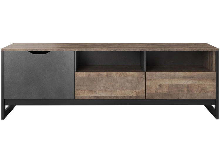 TV-Lowboard mit Schubladen und Türen Denis Dunkelbraun