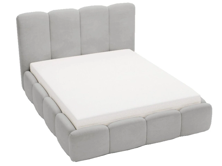 Polsterbett mit Bettkasten und Lattenrost 180x200 Galli Grau