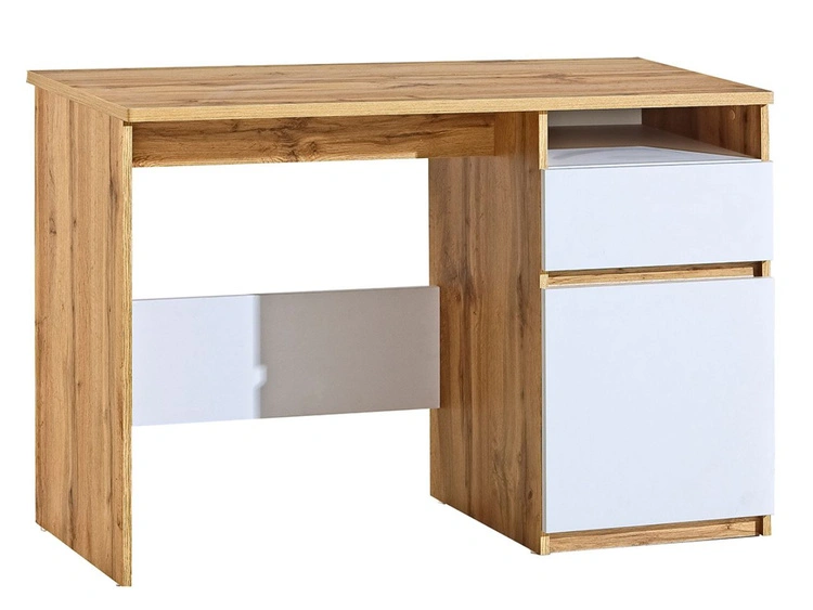 Möbel-Set für Jugendzimmer Arcadia Eiche Wotan, Weiß