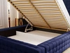 Polsterbett mit Bettkasten und Lattenrost 160x200 Barbados Blau