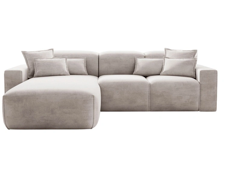 Ecksofa L-Form Links Moderne Ecksofa Leni Hellgrau