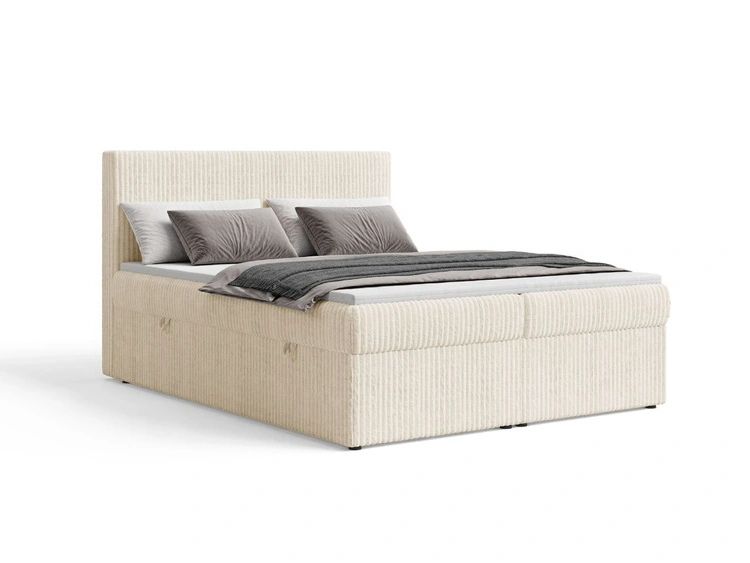 Boxspringbett mit Bettkasten 140X200 Brisa Beige