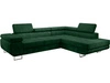Ecksofa L-Form Rechts mit Schlaffunktion und Bettkasten Solam L Grün