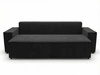 Schlafsofa mit Bettfunktion und Bettkasten Sivra Schwarz